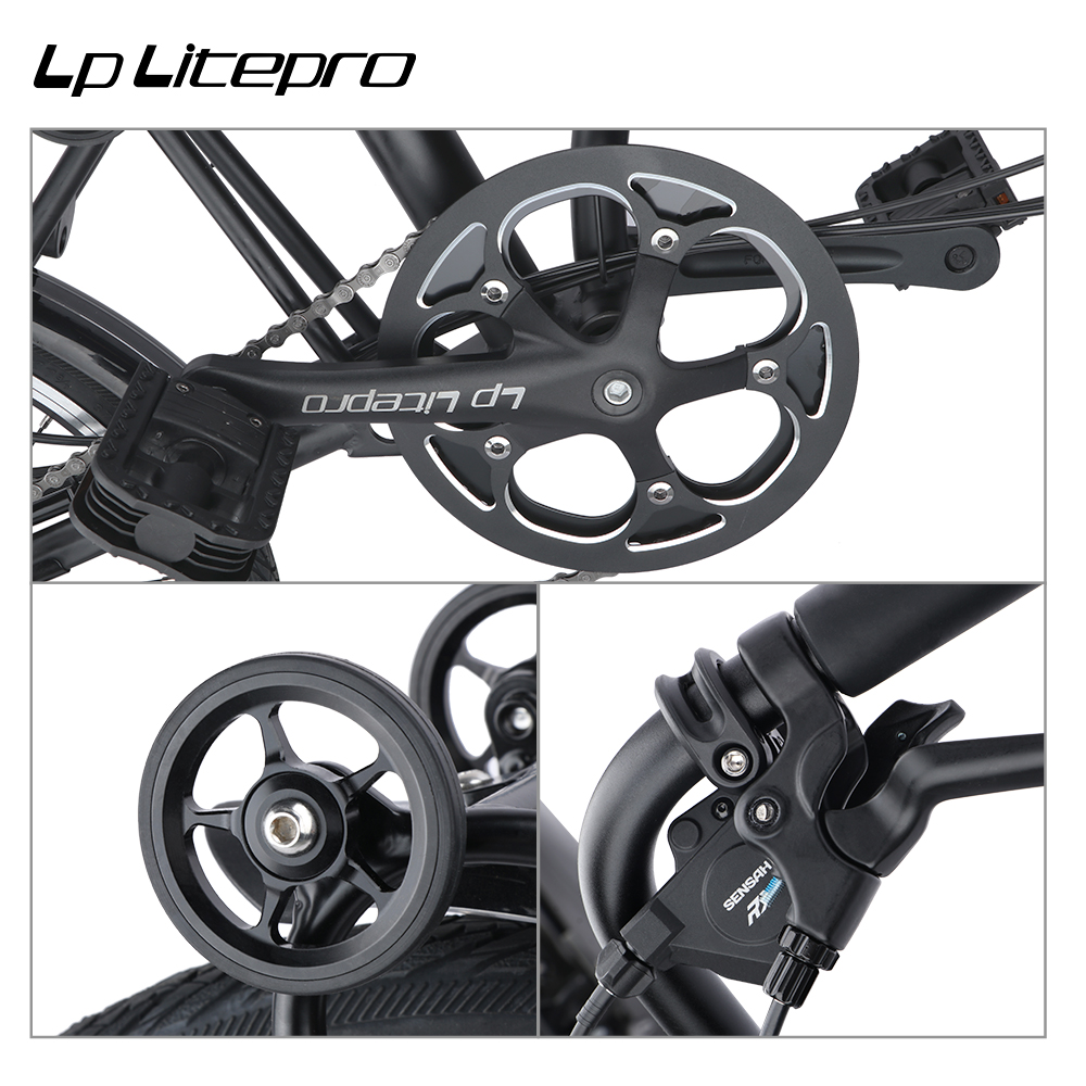 LP Litepro国产小布折叠车16寸内3外2速小轮便携轻量自行车小布车-图2