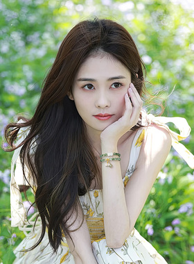 古里雅绿幽灵葫芦串珠手链高级感