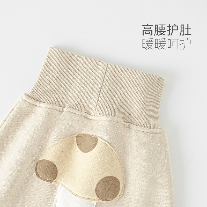 汤尼倍儿婴儿裤子秋冬季加绒裤男女宝宝大PP裤加厚保暖高腰护肚裤,淘宝优惠券,粉丝福利购,淘宝优惠卷