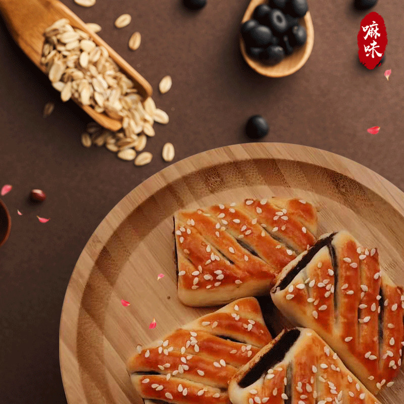 正宗枣泥卷金丝枣卷枣糕天津特产手工传统老式山楂豆沙糕点心美食