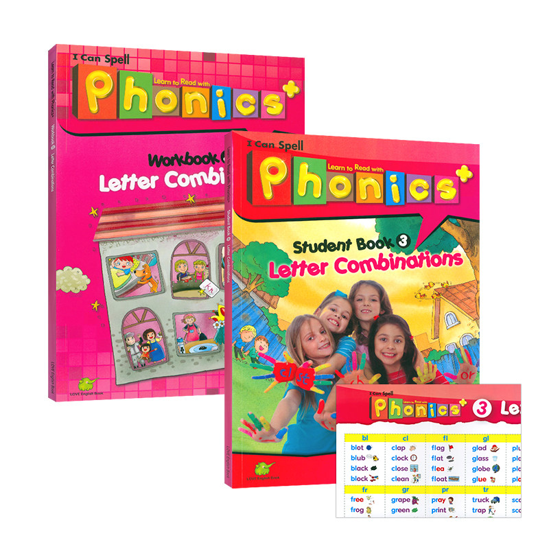 【麦凯思图书】原版进口新版super phonics+3级别少儿英语自然拼读启蒙教程 i can spell小学英语口语拼读入门教材台湾东西 ...