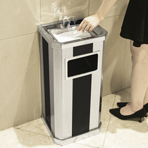 Stainless Steel Bins Office Smoking Heads Commercial Large Capacity Outdoor Public Places Hotels with Ashtray Big