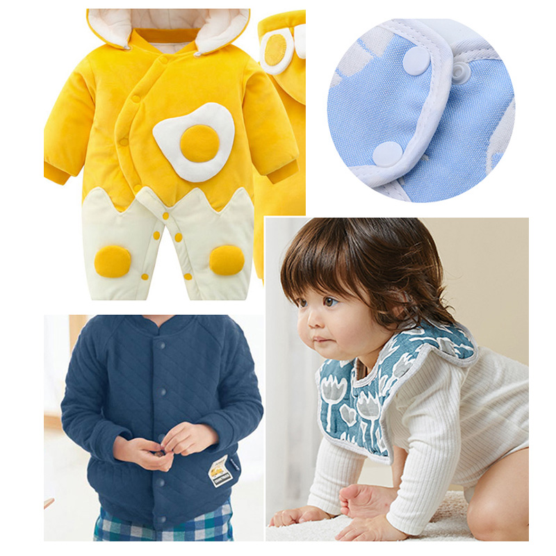 树脂四合扣子按扣子母扣隐形暗扣儿童婴儿衣服免缝扣钉扣摁扣纽扣 - 图2