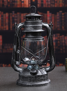 老式煤油灯摆件复古马灯装饰品