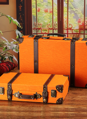 欧式复古旅行手提箱伴手礼盒道具