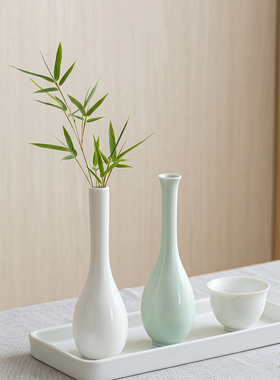 中古风高级感陶瓷小花瓶摆件