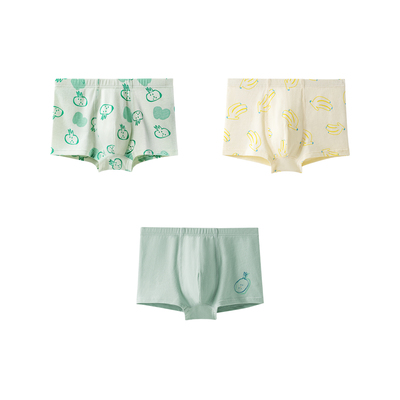 迷你巴拉巴拉男女童宝宝儿童内裤柔软舒适弹力不易夹pp3条装