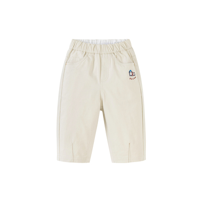 迷你巴拉巴拉男女童宝宝长裤冬新款柔软内里加绒温暖棉感舒适裤子