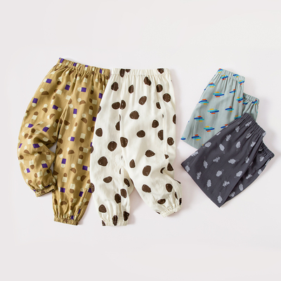 【抖抖裤】迷你巴拉巴拉男宝女宝夏裤子亲肤透气宽松防蚊裤长裤