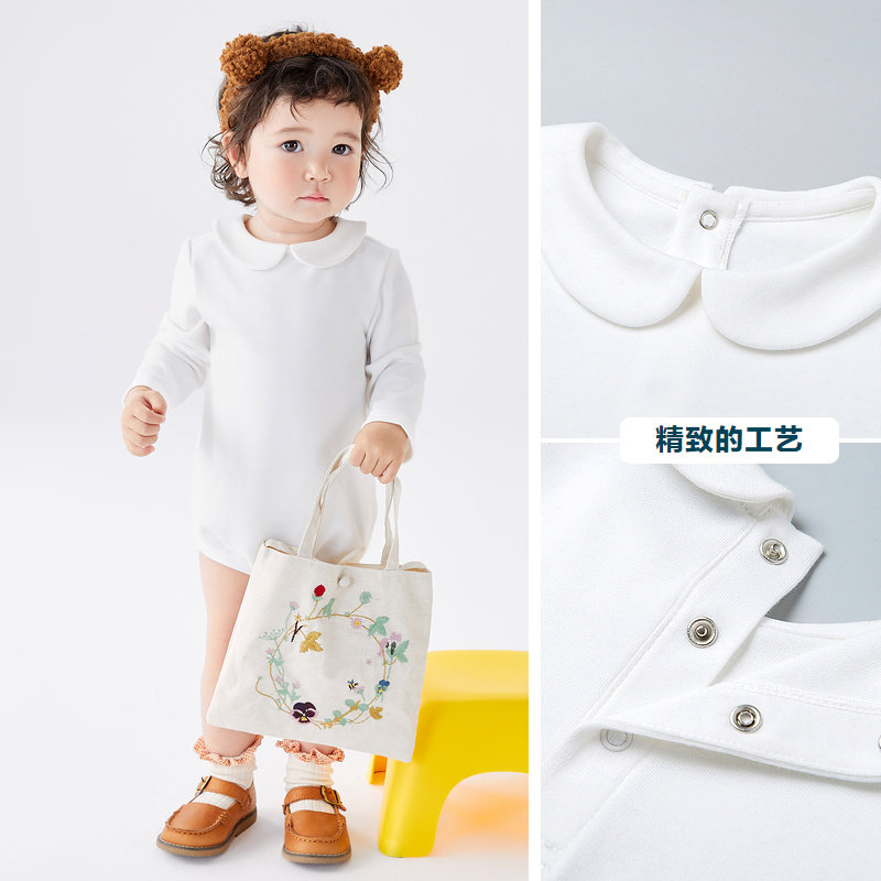 迷你巴拉巴拉女宝宝秋装婴儿睡衣 minibalabalaoutlets店连身衣/爬服/哈衣