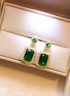 复古绿色女款高级感小众锁