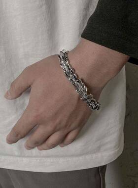 男士龙骨手链ins小众霸气个性复古潮流手链gr