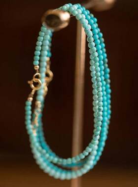 女文玩古风复古手链生日礼物圆珠小珠子grgr