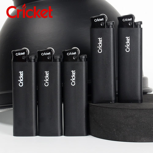 cricket草蜢打火机磨砂黑色一次性砂轮老式哑光黑防爆进口打火机 - 图2