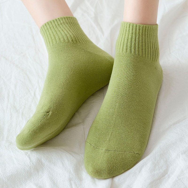 女士百搭浅口纯色短款白可爱船袜 恋琼思短袜/打底袜/丝袜/美腿袜