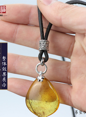 纯牛皮吊坠绳子纯银挂绳