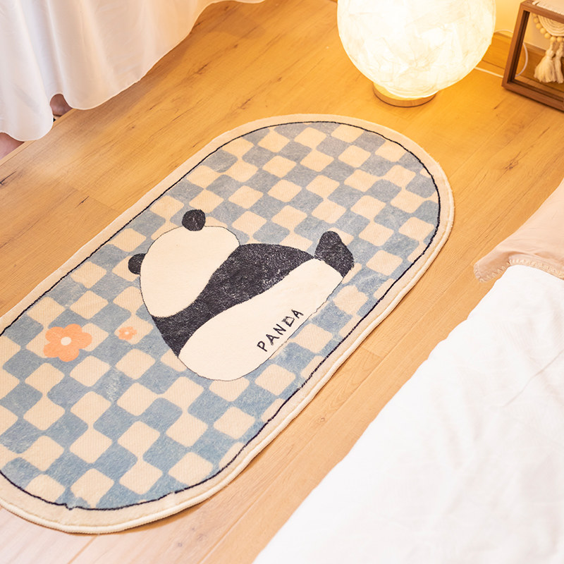 卧室少女家用客厅床边毯 欧宝曼家居床边毯