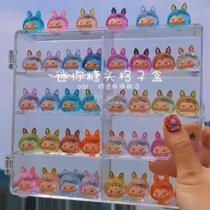 Cute Grain Containing Jar Fruit Cute Grain Photo Frame Display Case Mini Sugar Head Containing box Sub-grid with lid anti-dust play