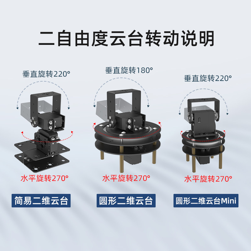二维电动云台 二自由度舵机云台支架摄像头云台 TI杯电子设计竞赛,淘宝优惠券,粉丝福利购,淘宝优惠卷