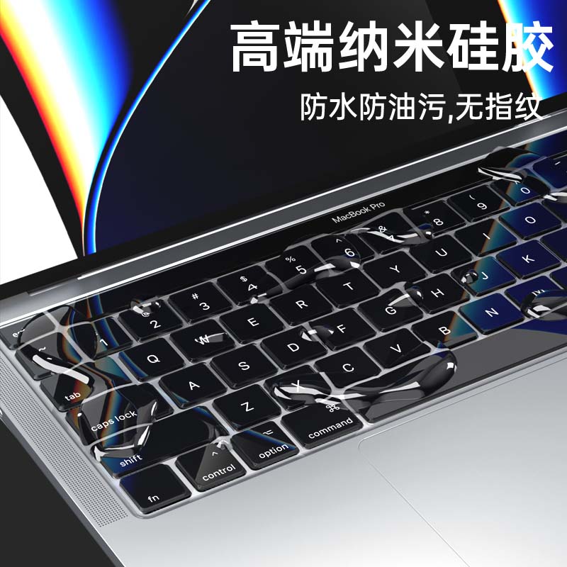 吉格士2023款苹果mac键盘膜M1快捷键16透明macbook保护pro电脑air14寸笔记本2021超薄13.3功能M2配件15适用于 - 图3