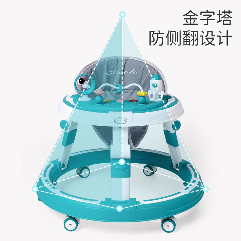 学步车防o型腿宝宝多功能脚步车 布袋汪汪学步车