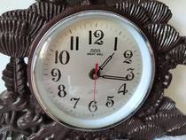 (yao Lankaku) Early exit of the English version of solid wood by hand engraving Great Wall card Battery tour silk clocks second-hand old