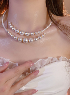 轻奢小众珍珠项链女款2025新款