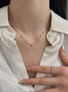 简约爱心项链女款2025年新款