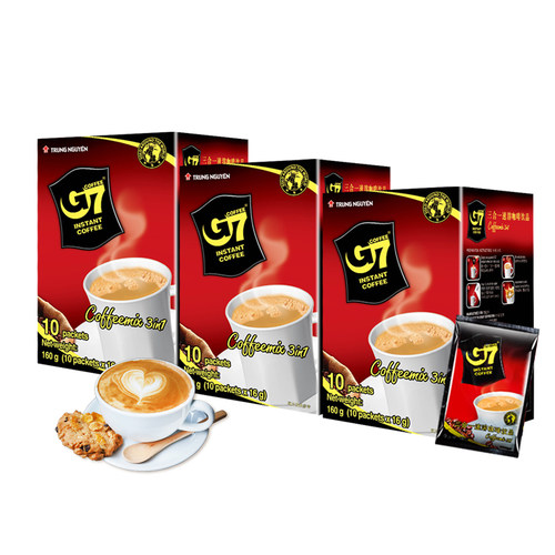 g7咖啡三合一越南咖啡速溶正品50包提神考研学生原味官方旗舰店-图3