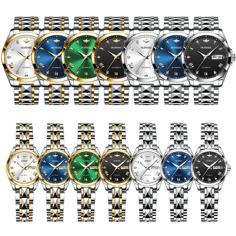 官方旗舰店瑞士认证正品牌机械表 靓翠诗国产腕表