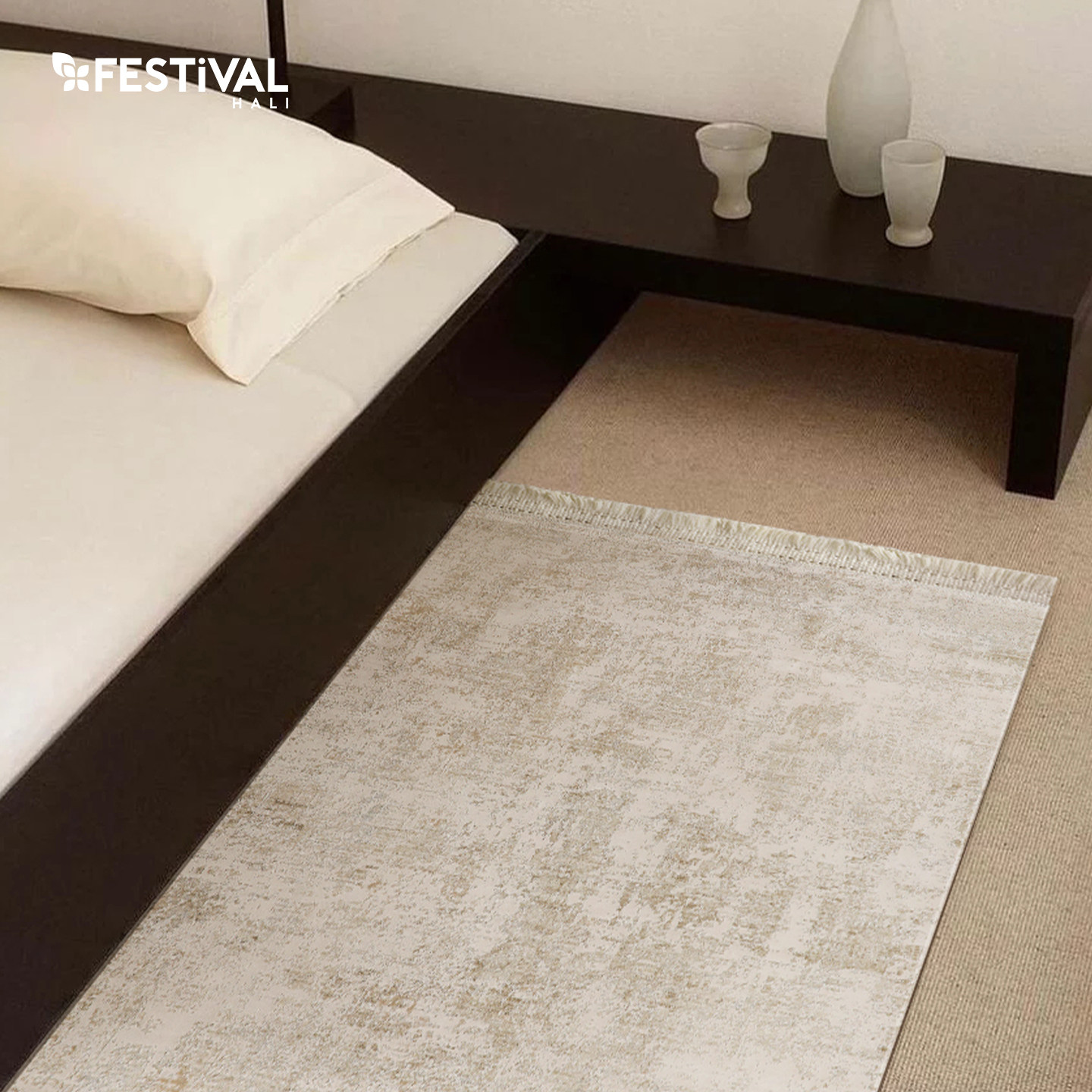 Turkish original imported bedside blanket, modern light luxury bedroom carpet, high-end bay window bedside blanket