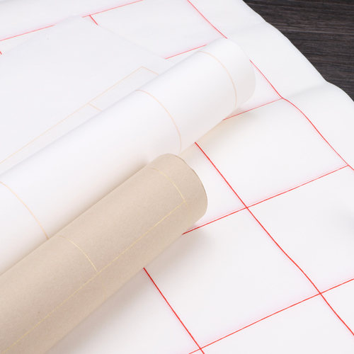 四尺对开三开四开毛笔字练习纸学生软笔书法考级专用方格纸半生半熟20格28格40格56格书法作品纸考试比赛用纸 - 图2