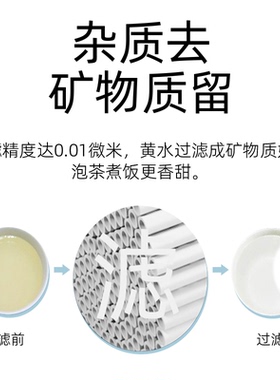 10寸20寸大胖PVDF超滤膜滤芯手洗膜黄泥水可拆洗大胖滤芯带衬前置