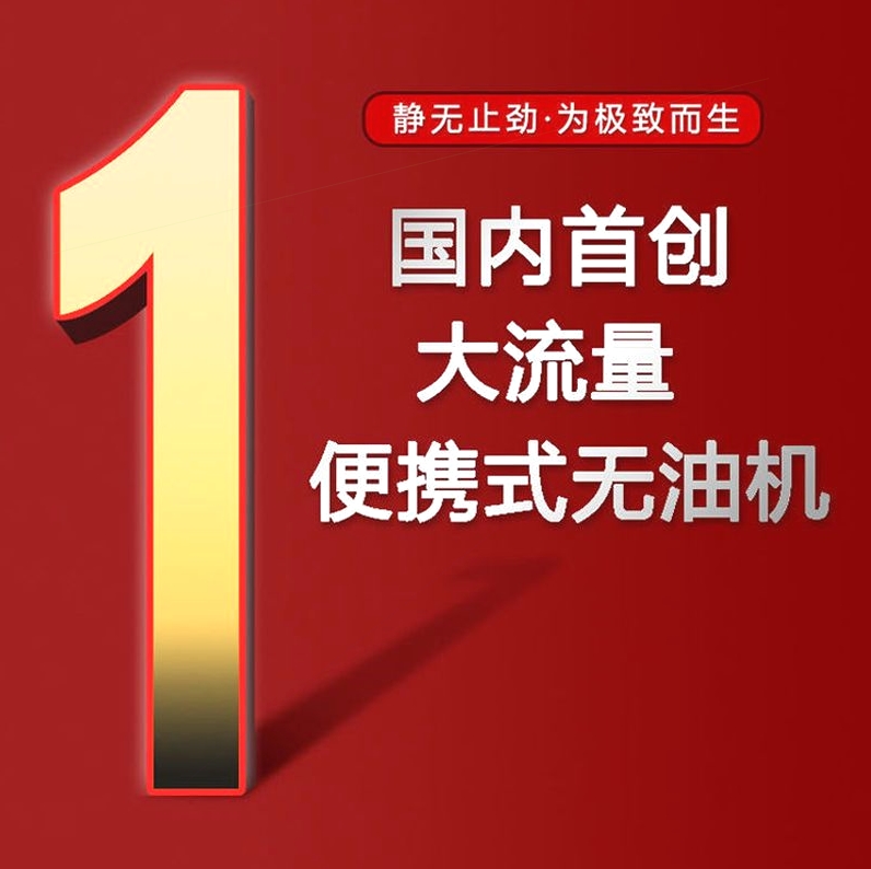 德国进口飞豹新品空压机高压无油静音空气压缩机便携式装修木工喷 - 图0