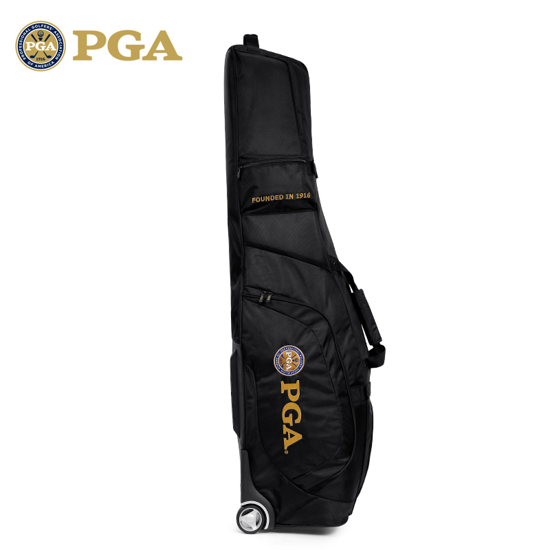 美国PGA高尔夫球包航空托运旅行飞机包加厚防撞带滑轮送密码锁,淘宝优惠券,粉丝福利购,淘宝优惠卷