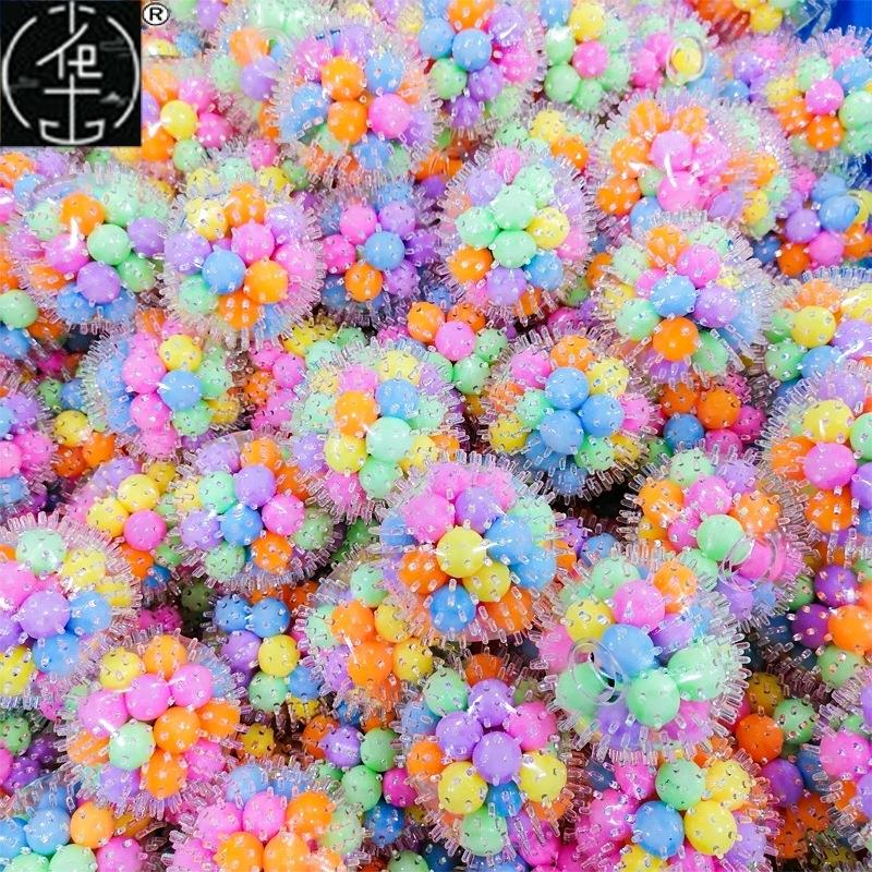 Squeeze Toy Fidget Toys Clear Stress Balls Colorful Ball Aut-图1