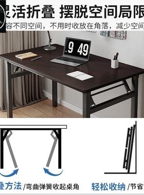 Simple bedroom long computer desk study writing bar table