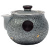 Silver Age sterling silver clutch pot pure silver 999 portable travel tea set handmade stone pattern silver pot silver cup