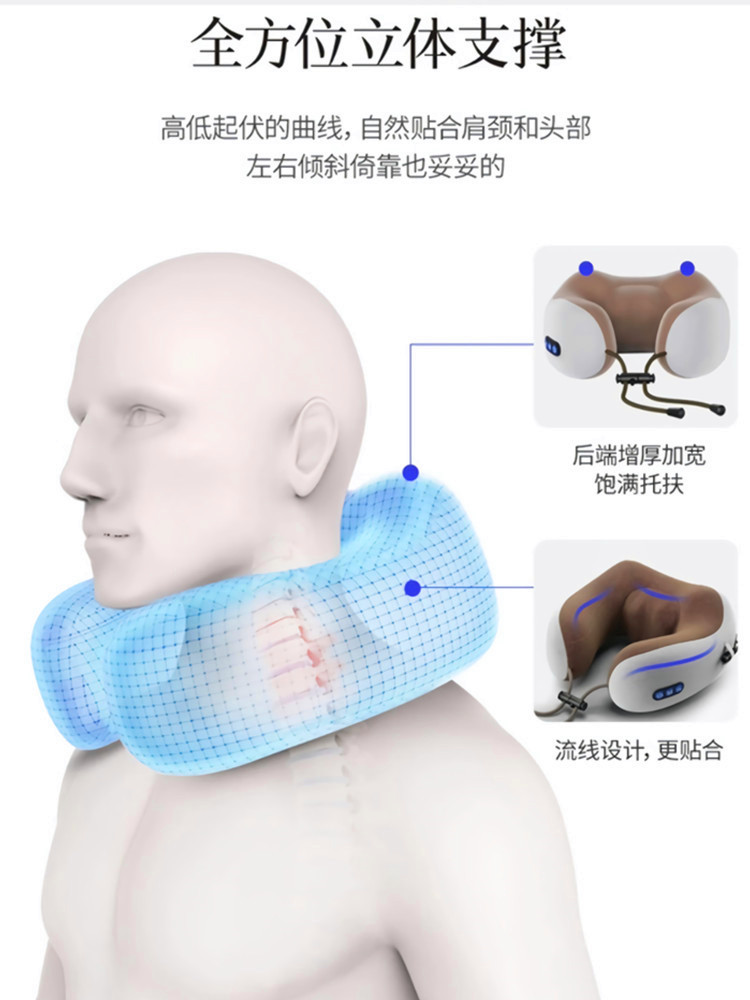 u型枕颈椎护颈枕脖子坐车旅行便携神器午睡记忆棉靠枕飞机u形枕头 - 图0