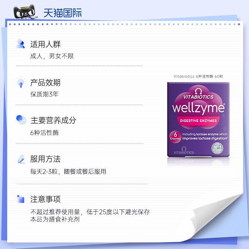  Vitabiotics保健品海外酵素