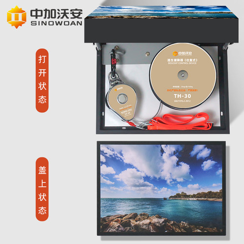 画框往复式高层高楼火灾逃生缓降器家用消防安全绳装备防火装置 - 图2