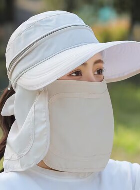 帽子女夏季防晒遮阳帽大头围