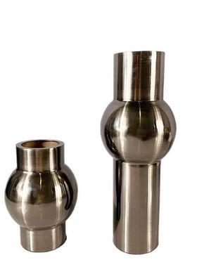 现代新中式黑色金属花器酒店会所软装饰品摆件样板间客厅玄关花瓶