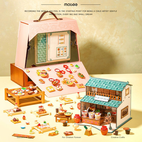 mobee烘焙食玩套装手工diy材料包自制冰箱贴过家家儿童玩具女孩子 - 图2