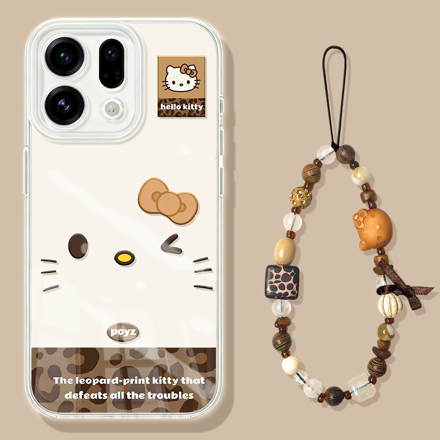 适用于OPPOfindx9手机壳x9pro新款硅胶软壳x8ultra全包防摔x7ult格子kt猫x5卡通保护套5pr0手绳x3女findx9por - 图2