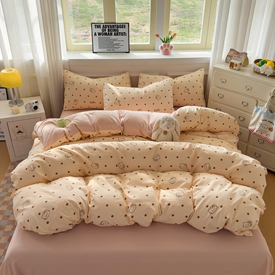 ins糯米棉小马礼物四件套2026新款床单被套儿童宿舍四季用