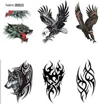 Half-arm male and female tattooed with waterproof persistent arm thigh chest front back tattooed Social Kuan Kung Dragon Eagle Blood Wolf