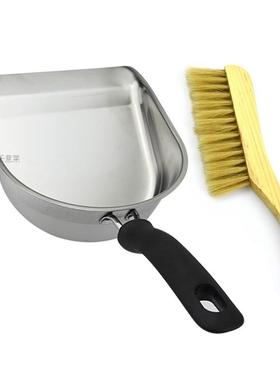 加厚簸箕扫把套装手持式不锈钢铲铲家用清洁小撮子短柄垃圾铲大号