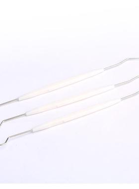 双头钩针diy文玩工具橄榄核桃挑针金刚菩提剃剔针塑料炳清理钩针