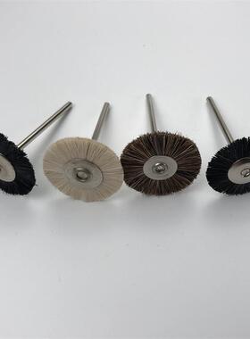 2.35mm柄迷你刷牙科电磨吊磨牙机刷头钢丝铜丝羊毛猪鬃毛刷抛光头